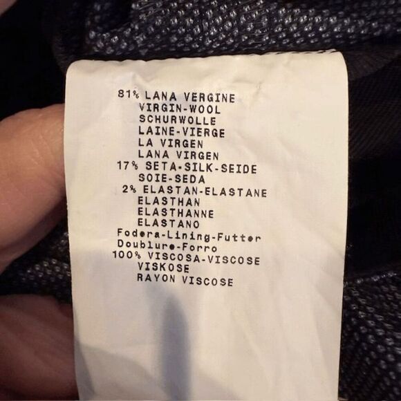 NWT Armani Collezioni Silk & Wool Blend Gray Dress Pants JMP34T Stretch Size 6 - Picture 6 of 16